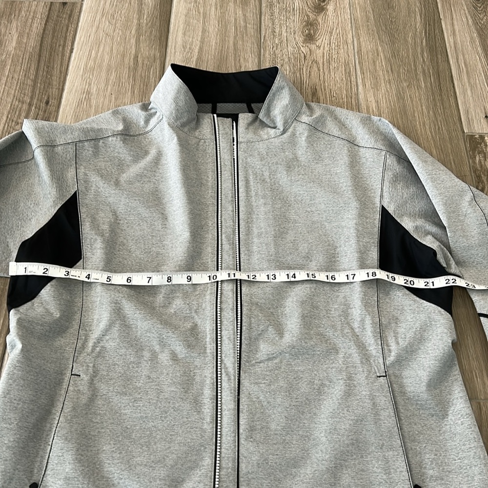 Footjoy Gray and Black Zip-Up Jacket - Picture 7 of 9